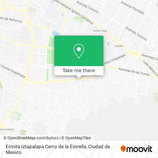 Ermita Iztapalapa Cerro de la Estrella map