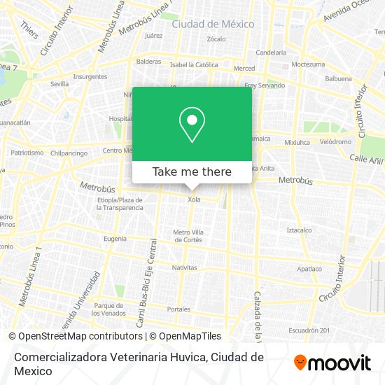 Comercializadora Veterinaria Huvica map