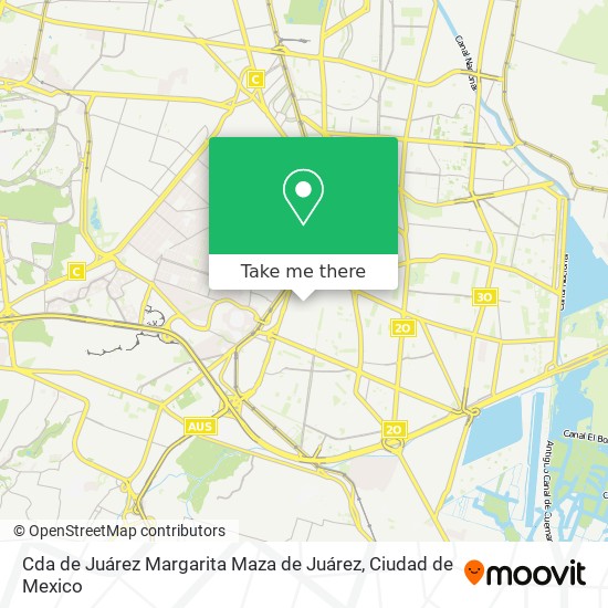 Mapa de Cda de Juárez Margarita Maza de Juárez