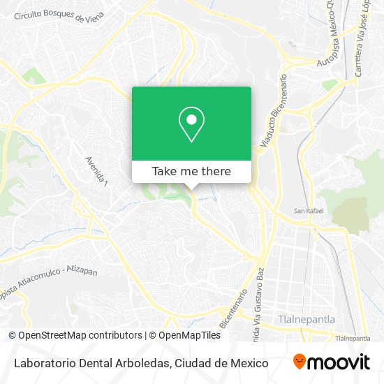 Mapa de Laboratorio Dental Arboledas