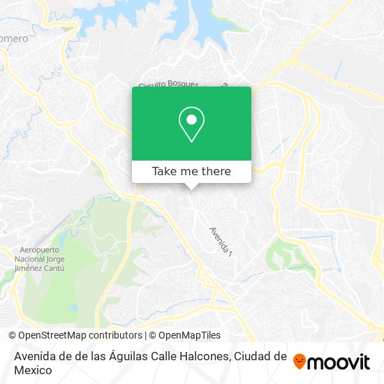 Mapa de Avenida de de las Águilas Calle Halcones