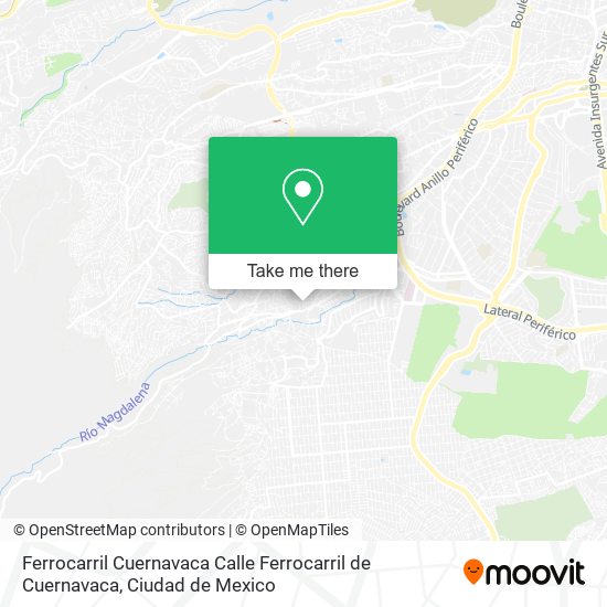 Mapa de Ferrocarril Cuernavaca Calle Ferrocarril de Cuernavaca