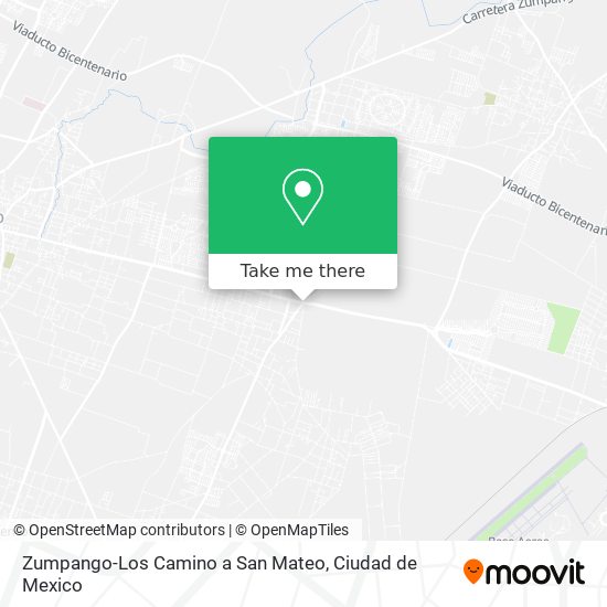 Mapa de Zumpango-Los Camino a San Mateo