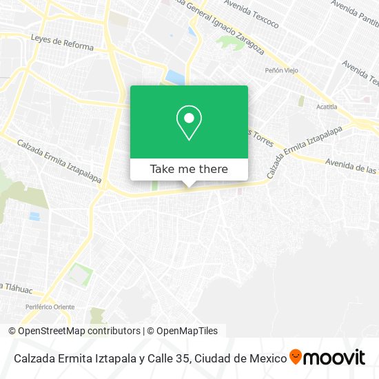 Calzada Ermita Iztapala y Calle 35 map