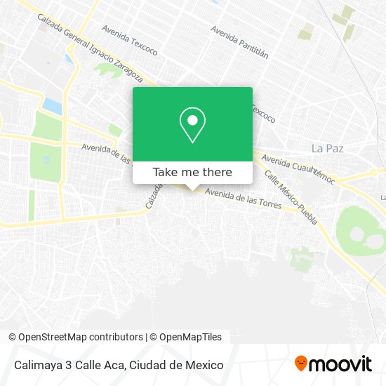 Calimaya 3 Calle Aca map