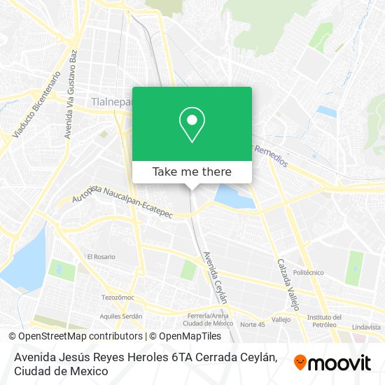 Avenida Jesús Reyes Heroles 6TA Cerrada Ceylán map