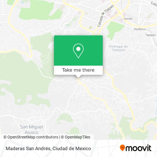 Mapa de Maderas San Andrés