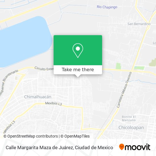 Mapa de Calle Margarita Maza de Juárez