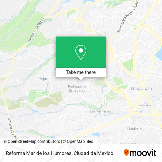 Mapa de Reforma Mar de los Humores
