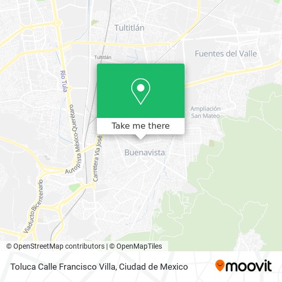 Mapa de Toluca Calle Francisco Villa