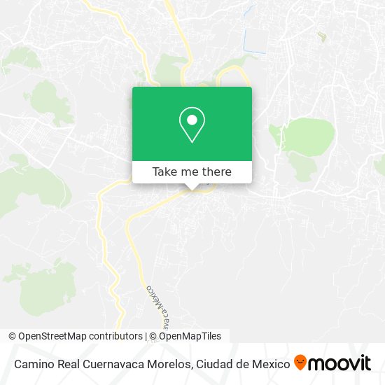 Camino Real Cuernavaca Morelos map