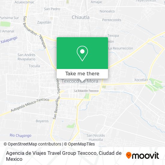 Agencia de Viajes Travel Group Texcoco map