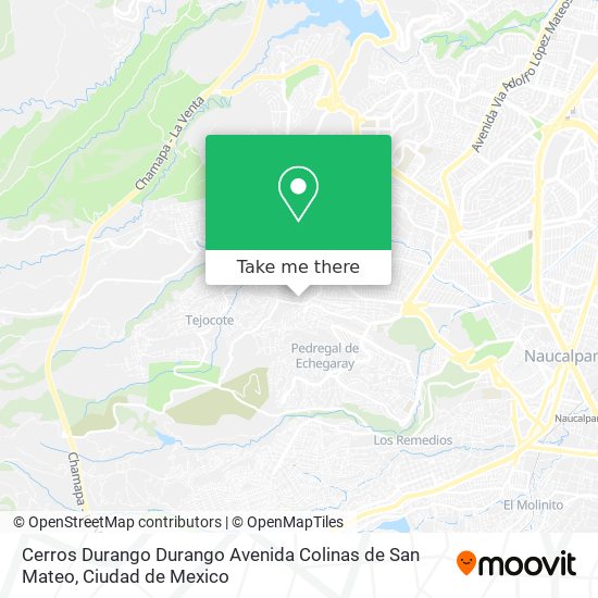 Cerros Durango Durango Avenida Colinas de San Mateo map
