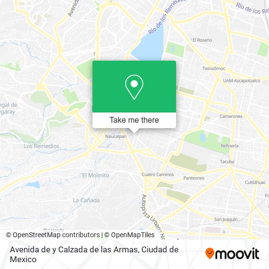 Mapa de Avenida de y Calzada de las Armas