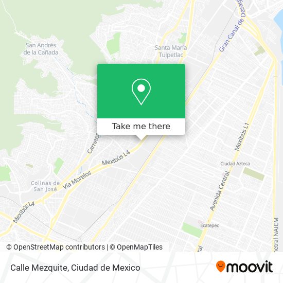 Mapa de Calle Mezquite