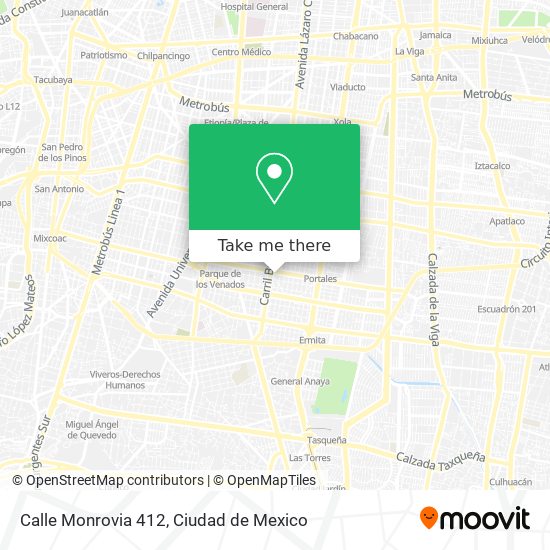 Mapa de Calle Monrovia 412