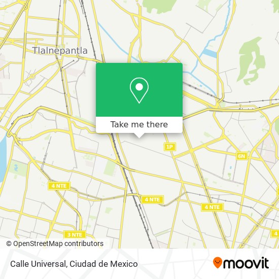Calle Universal map