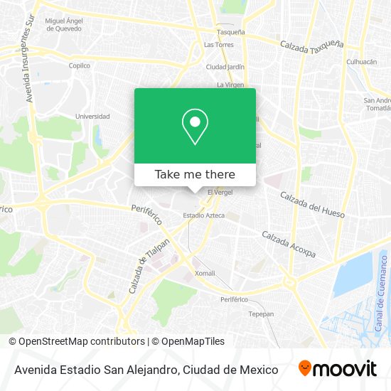 Avenida Estadio San Alejandro map