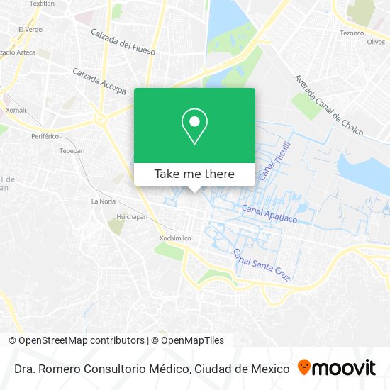 Mapa de Dra. Romero Consultorio Médico