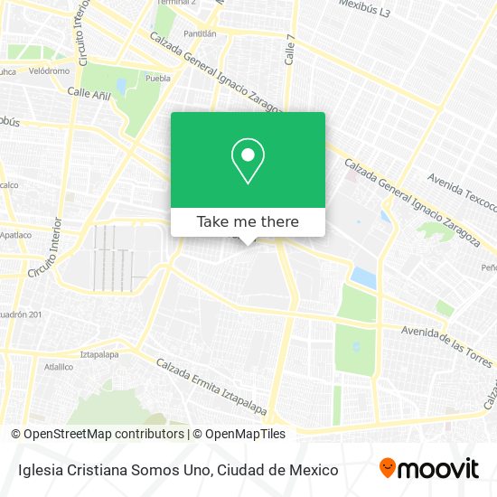 Mapa de Iglesia Cristiana Somos Uno