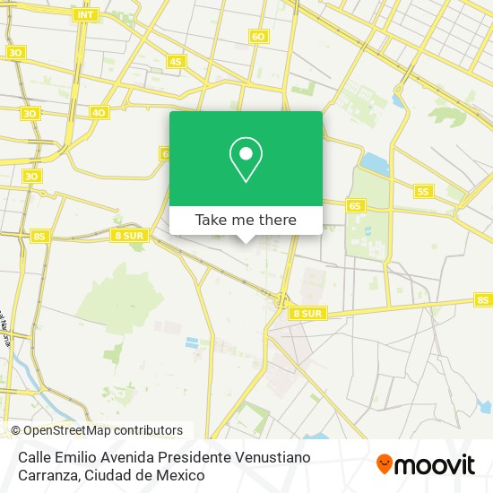 Mapa de Calle Emilio Avenida Presidente Venustiano Carranza