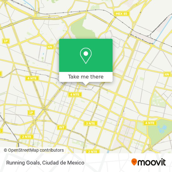 Running Goals map