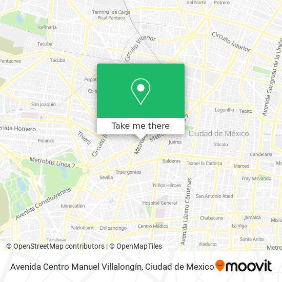 Mapa de Avenida Centro Manuel Villalongín