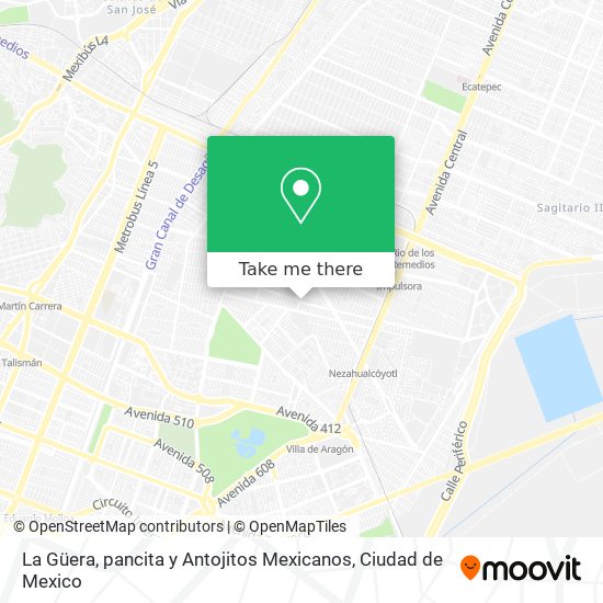 Mapa de La Güera, pancita y Antojitos Mexicanos