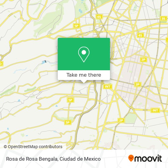 Mapa de Rosa de Rosa Bengala