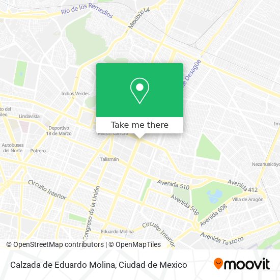 Mapa de Calzada de Eduardo Molina