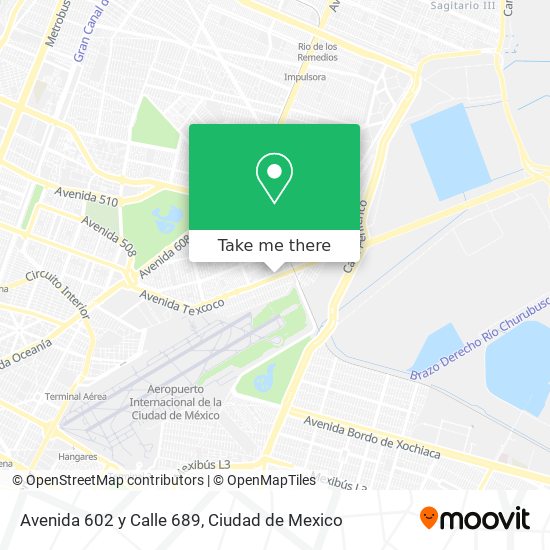 Mapa de Avenida 602 y Calle 689