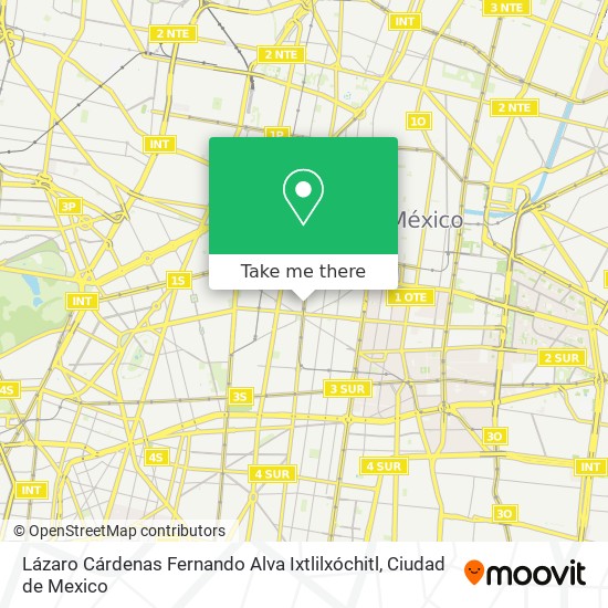 Lázaro Cárdenas Fernando Alva Ixtlilxóchitl map