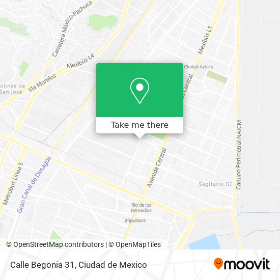 Mapa de Calle Begonia 31