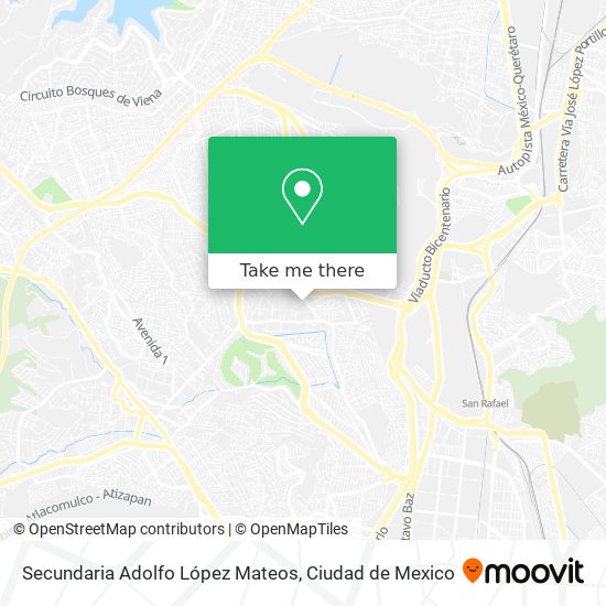 Secundaria Adolfo López Mateos map