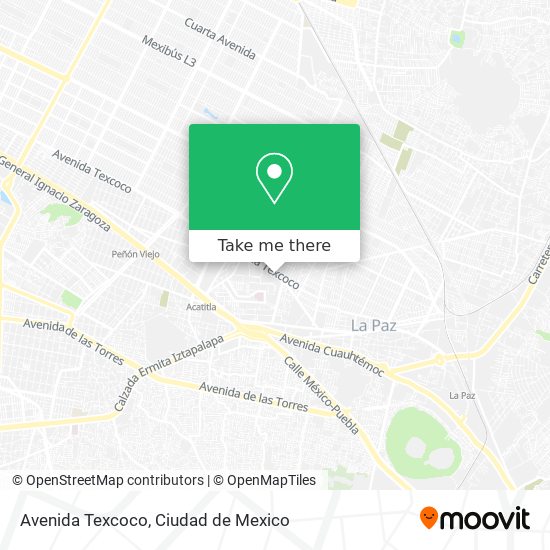 Avenida Texcoco map