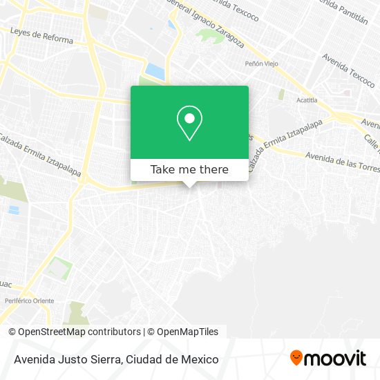 Mapa de Avenida Justo Sierra