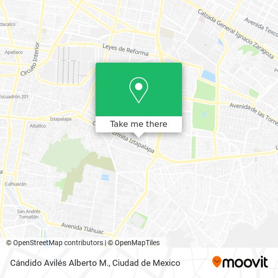 Cándido Avilés Alberto M. map