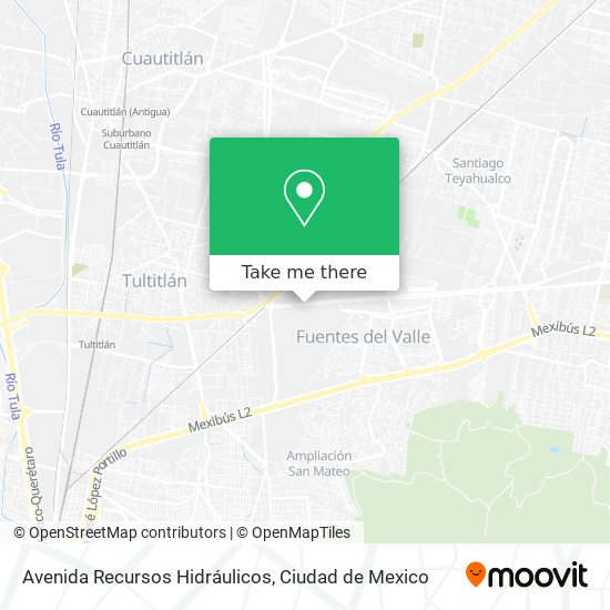 Mapa de Avenida Recursos Hidráulicos