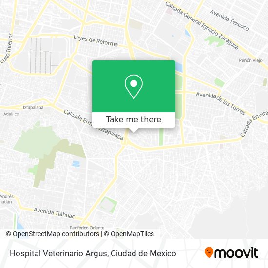 Mapa de Hospital Veterinario Argus