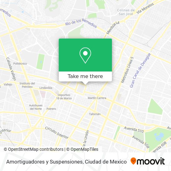 Mapa de Amortiguadores y Suspensiones