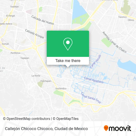 Callejón Chicoco Chicoco map