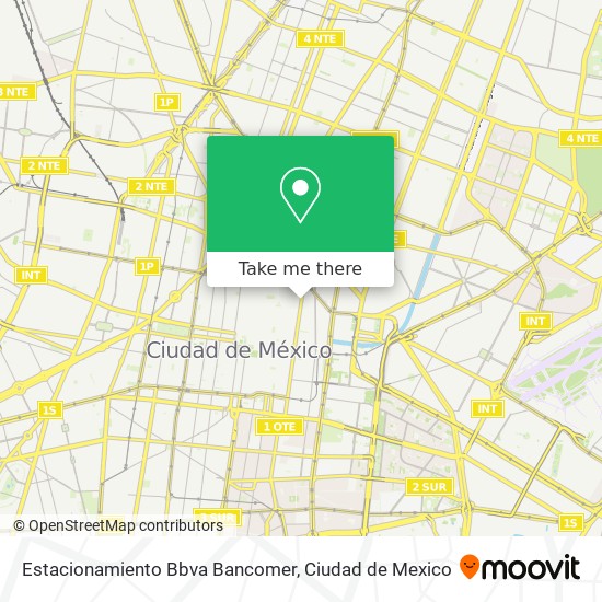 Estacionamiento Bbva Bancomer map