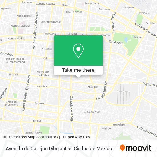 Avenida de Callejón Dibujantes map