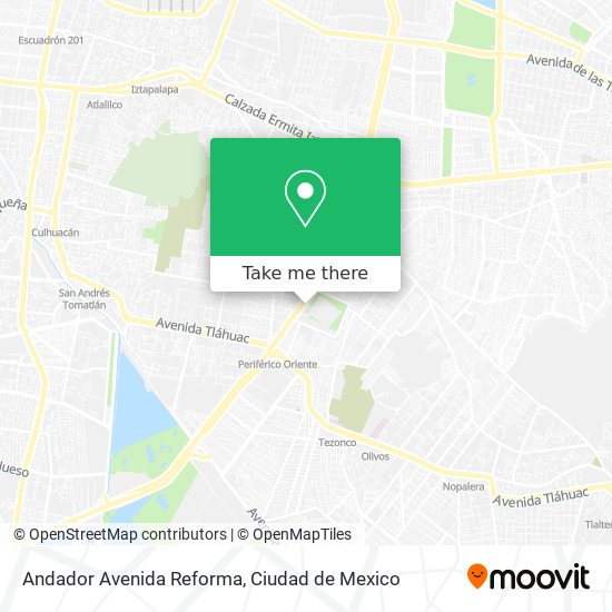 Andador Avenida Reforma map