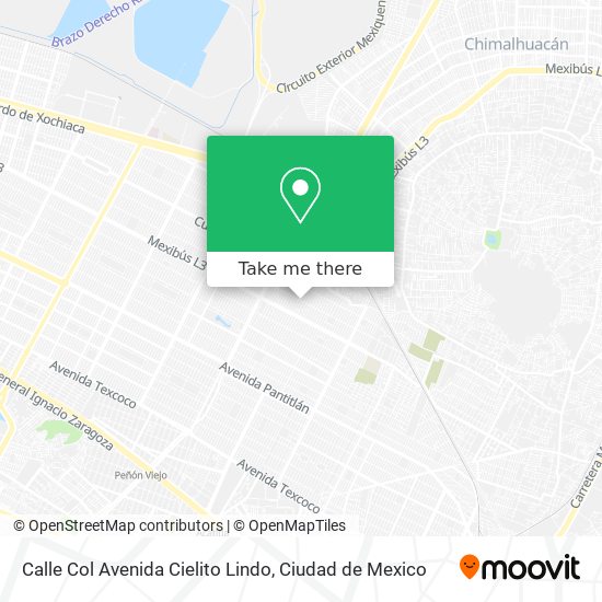 Calle Col Avenida Cielito Lindo map