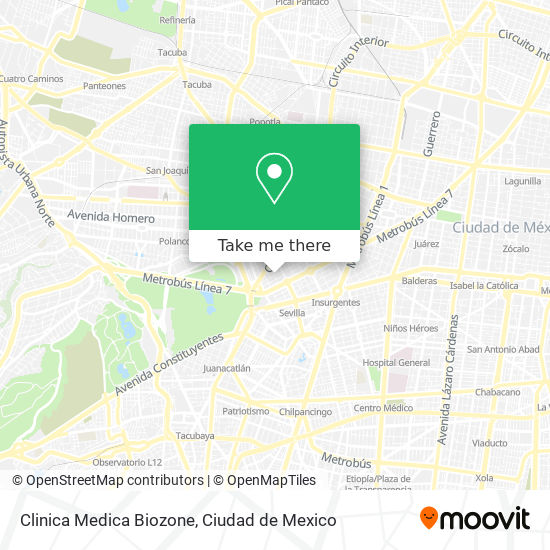 Clinica Medica Biozone map