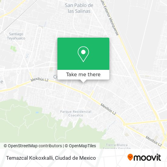 Temazcal Kokoxkalli map