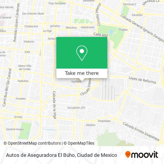 Mapa de Autos de Aseguradora El Búho