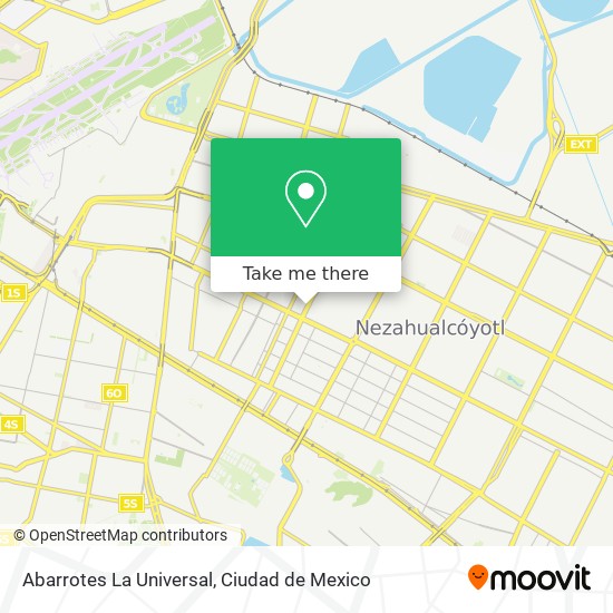 Abarrotes La Universal map