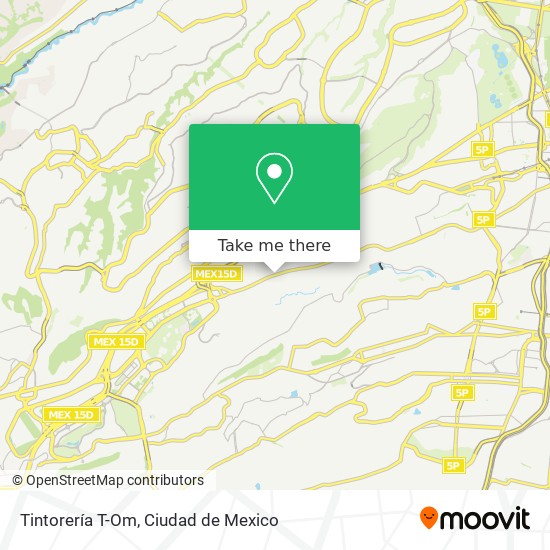 Mapa de Tintorería T-Om